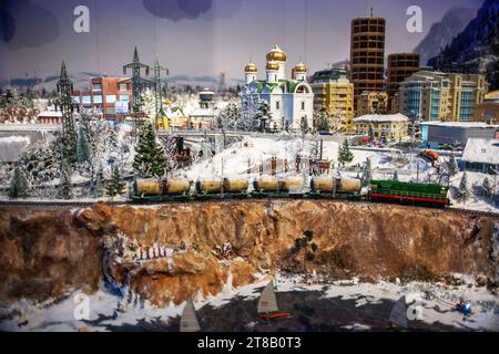 Russland im Gulliver's Gate Museum, einer Miniaturwelt, die Hunderte von Sehenswürdigkeiten, Schauplätzen und Ereignissen zeigt, am Times Square, Manhattan, New York Stockfoto