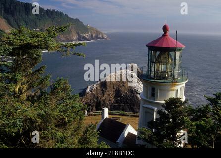 Heceta Head Lighthouse, Heceta Head Lighthouse State Park, siuslaw National Forest, Oregon Stockfoto