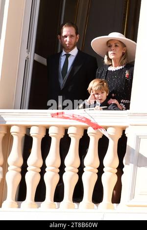 Monaco National Day 2023 MONACO, 19. NOVEMBER: Prinzessin Caroline von Hannover, Andrea Casiraghi, am Monaco National Day 2023 am 19. November 2023 in Monaco, Copyright: XNewsxPicturesx Royal Monaco Day 1237 Credit: Imago/Alamy Live News Stockfoto