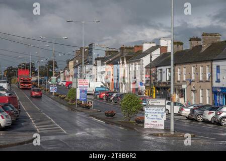 Hauptstraße im Kingscourt County Cavan Irland Stockfoto