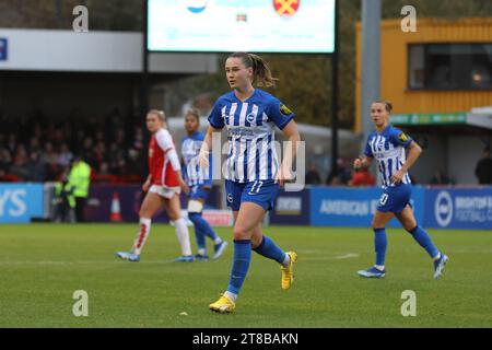 Crawley, Großbritannien. November 2023. Broadfield Stadium, Crawley, Großbritannien, 22. Januar 2023 Elisabeth Terland (Brighton 11) während des Spiels Brighton & Hove Albion gegen Arsenal im Broadfield Stadium, Crawley. (Bettina Weissensteiner/SPP) Credit: SPP Sport Pressefoto. /Alamy Live News Stockfoto