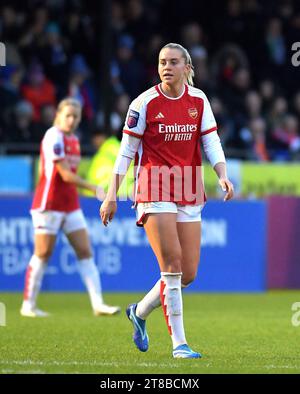 Crawley UK 19. November 2023 - Alessia Russo von Arsenal während des Barclays Women's Super League Fußballspiels zwischen Brighton & Hove Albion und Arsenal im Broadfield Stadium in Crawley : Credit Simon Dack /TPI/ Alamy Live News Stockfoto