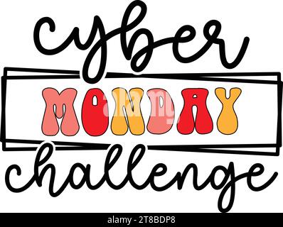 Cyber Monday Challenge Stock Vektor