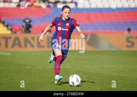 Barcelona, Spanien. November 2023. Ona Batlle vom FC Barcelona spielte während des Liga-F-Spiels zwischen dem FC Barcelona und Real Madrid am 19. November 2023 im Luis Companys-Stadion in Barcelona. (Foto: Carla Pazos/PRESSINPHOTO) Credit: PRESSINPHOTO SPORTS AGENCY/Alamy Live News Stockfoto