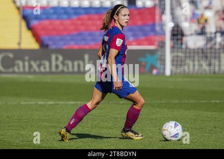 Barcelona, Spanien. November 2023. Aitana Bonamati vom FC Barcelona während des Liga-F-Spiels zwischen dem FC Barcelona und Real Madrid spielte am 19. November 2023 im Luis Companys Stadion in Barcelona. (Foto: Carla Pazos/PRESSINPHOTO) Credit: PRESSINPHOTO SPORTS AGENCY/Alamy Live News Stockfoto