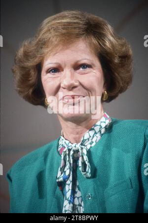 Rosalynn Carter ist gestorben. Rosalynn Carter 1982 Foto: Adam Scull/PHOTOlink /MediaPunch Copyright: XPHOTOlinkx/MediaPunchx Credit: Imago/Alamy Live News Stockfoto