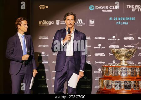 Malaga, Malaga, Spanien. November 2023. U.a. Feliciano Lopez (ESP) - Turnierdirektor während des Davis Cup Finals in Malaga in der Arena of Unicaja (Credit Image: © Mathias Schulz/ZUMA Press Wire) NUR REDAKTIONELLE VERWENDUNG! Nicht für kommerzielle ZWECKE! Stockfoto