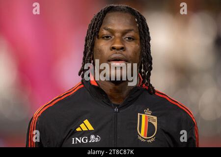 Brüssel, Belgien November 2023. Johan Bakayoko aus Belgien während des Gruppenspiels der Qualifikationsrunde zur UEFA-Europameisterschaft 2024 zwischen Belgien und Aserbaidschan am 19. November 2023 im King Baudouin Stadion in Brüssel, Belgien (Foto: Andrew SURMA/ Credit: SIPA USA/Alamy Live News) Stockfoto