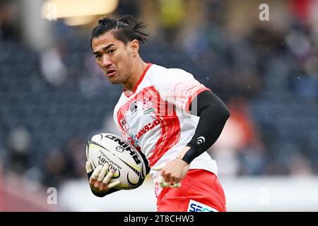 Osaka, Japan. Kredit: MATSUO. November 2023. Taiga Ishida (JPN) Rugby : Asia Rugby Regional Qualifier Japan 7s Männer Pool Ein Spiel zwischen Japan 50-0 Indien im Yodoko Sakura Stadium in Osaka, Japan. Quelle: MATSUO .K/AFLO SPORT/Alamy Live News Stockfoto