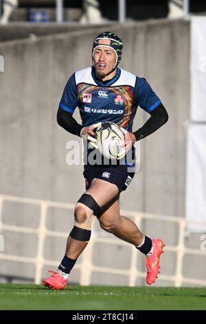 Osaka, Japan. Kredit: MATSUO. November 2023. Moeki Fukushi (JPN) Rugby : Asien-Rugby-Regionalqualifikation Japan 7s Männer Pool D Spiel zwischen Japan 34-0 Südkorea im Yodoko Sakura Stadium in Osaka, Japan. Quelle: MATSUO .K/AFLO SPORT/Alamy Live News Stockfoto