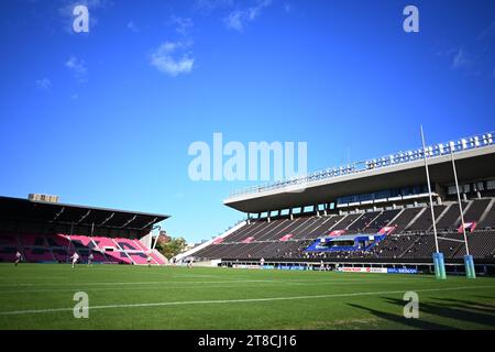 Osaka, Japan. Kredit: MATSUO. November 2023. Allgemeine Ansicht Rugby : Asia Rugby Regional Qualifying Japan 7s im Yodoko Sakura Stadium in Osaka, Japan. Quelle: MATSUO .K/AFLO SPORT/Alamy Live News Stockfoto