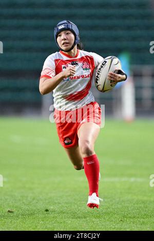 Osaka, Japan. Kredit: MATSUO. November 2023. Mayu Yoshino (JPN) Rugby : Asien-Rugby-Regionalqualifikation Japan 7s Frauen-Pool D Spiel zwischen Japan 19-0 Thailand im Yodoko Sakura Stadium in Osaka, Japan. Quelle: MATSUO .K/AFLO SPORT/Alamy Live News Stockfoto