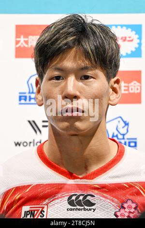 Osaka, Japan. Kredit: MATSUO. November 2023. Taisei Hayashi (JPN) Rugby: Asia Rugby Regional Qualifying Japan 7s im Yodoko Sakura Stadium in Osaka, Japan. Quelle: MATSUO .K/AFLO SPORT/Alamy Live News Stockfoto