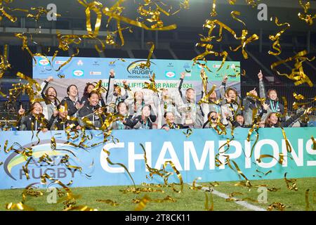 Japan Team Group, 19. NOVEMBER 2023 - Rugby : Asiatische Frauen Qualifikation für Paris 2024 Medaillenzeremonie im YODOKO Sakura Stadium während des Asia Rugby Regional Qualifying Japan 7s in Osaka Japan. Quelle: SportsPressJP/AFLO/Alamy Live News Stockfoto