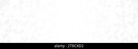 Abstrakter weißer Hintergrund. Quadratische neutrale Textur. Postervorlage „Geometrische Ruhe“. Breiter Hintergrund der Website. Helle Hintergrundbilder für Präsentationen oder Banner. Stock Vektor
