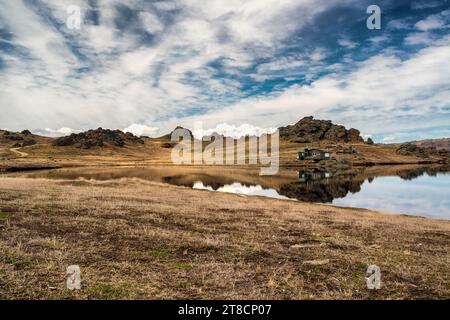 Poolburn Reservoir, Drehort für die „Herr der Ringe“-Trilogie, Central Otago, Neuseeland Stockfoto