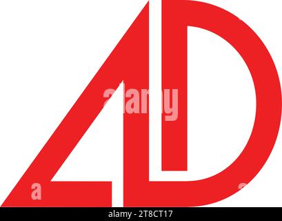 Werbebuchstaben-Logo-Vektor-Logo-Illustration Design Stock Vektor