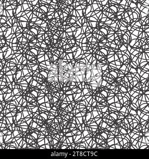 Schraffurkreise kritzelt Muster. Textur in handgezeichnetem Bleistiftstil. Stock Vektor