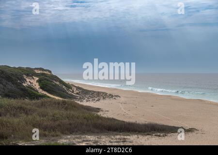Blick auf Melides Beach, Alentejo, Portugal Stockfoto