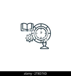 Symbol für Zeitsperre. Einfarbiges einfaches Schild aus Produktivitätssammlung. Zeitsperrsymbol für Logo, Vorlagen, Webdesign und Infografiken. Stock Vektor