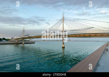 Lusail, Katar - 18. November 2023: Lusail Bridge Qetaifan Island Lusail Boulevard Qatar Stockfoto