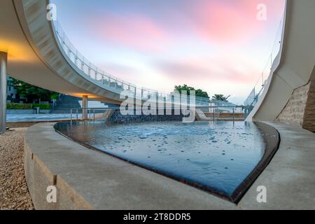 Lusail, Katar - 18. November 2023: Lusail Bridge Qetaifan Island Lusail Boulevard Qatar Stockfoto