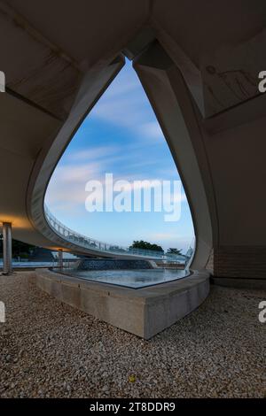 Lusail, Katar - 18. November 2023: Lusail Bridge Qetaifan Island Lusail Boulevard Qatar Stockfoto