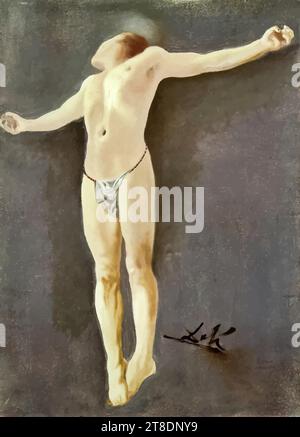 Crucifixion II, (Gemälde) des Künstlers Dali, Salvador (1904-89) / Spanisch. Stock Vektor