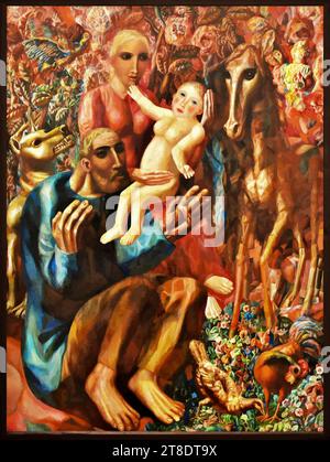 Eine Bauernfamilie in einer Scheune, 1540: Jan van Amstel Stock Vektor