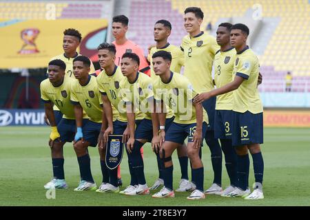 Surakarta, Indonesien. 20. November 2023. Ecuador gegen Brasilien - Achtelfinale: FIFA U-17-Weltmeisterschaft im Manahan-Stadion. Quelle: Meng Gao/Alamy Live News Stockfoto