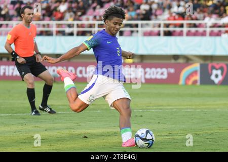 Surakarta, Indonesien. 20. November 2023. Ecuador gegen Brasilien - Achtelfinale: FIFA U-17-Weltmeisterschaft im Manahan-Stadion. Quelle: Meng Gao/Alamy Live News Stockfoto