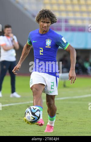 Surakarta, Indonesien. 20. November 2023. Ecuador gegen Brasilien - Achtelfinale: FIFA U-17-Weltmeisterschaft im Manahan-Stadion. Quelle: Meng Gao/Alamy Live News Stockfoto