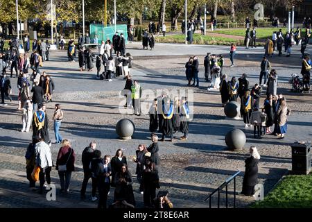 Coventry University Graduation Day, Coventry Cathedral, England, Großbritannien Stockfoto