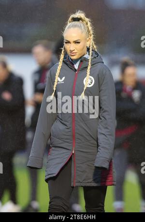Alisha Lehmann von Aston Villa Women während DES FA WOMEN's SUPER LEAGUE-Spiels zwischen West Ham United Women gegen Aston Villa Women in Chigwell Const Stockfoto