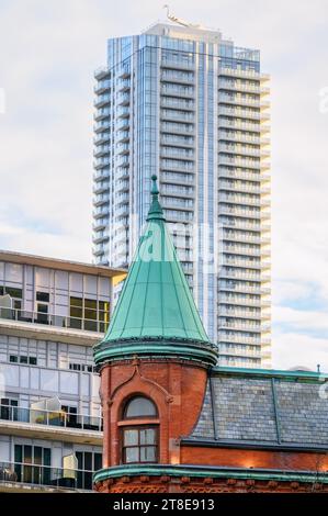 Gooderham oder flatiron Gebäude in Toronto, Kanada Stockfoto