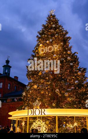 Christmas Village oder Market im Distillery District, Toronto, Kanada Stockfoto