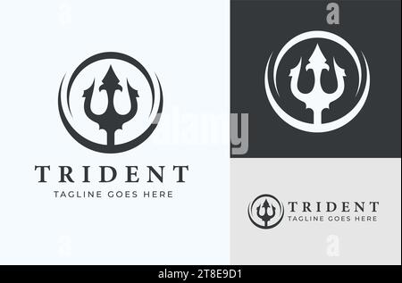 Trident Waffenkonzept King's Spear Design Trident God Neptun Poseidon Triton Stock Vektor