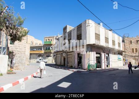 Die antike Stadt Hebron in Palästina. 21. April 2022. Muslimische Bühne der Stadt Al-Halil auf palästinensischem Territorium. Stockfoto