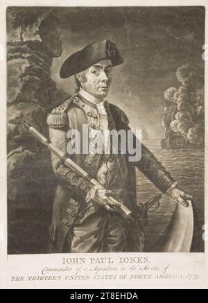 IOHN PAUL IONES, Kommandeur einer Geschwader im Dienst der 13 VEREINIGTEN STAATEN VON NORDAMERIKA, 1779 Stockfoto