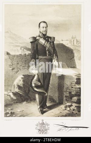 BÜRGERMEISTER VON ESTADO DEL EJERCITO ESPAÑOL. J. Tolosa dibo. y lito. Lit.de J. Donon, Victoria 1. [... De Spiratat?] [Unterschrift Stockfoto