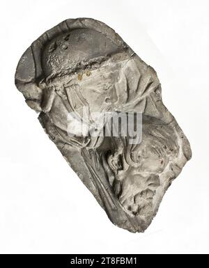 Kopf eines Helmhelms, 113, Skulptur, Relief, gegossen, Höhe 28 cm, Breite 15,3 cm, Skulptur, römisch, Kaiserzeit, Adoptivkaiser Trajan (98–117) Stockfoto