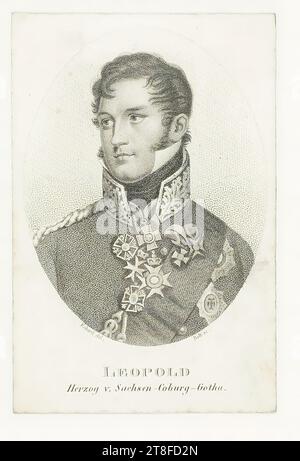 Eckard del. Schraube sc. LEOPOLD, Herzog von Sachsen-Coburg-Gotha Stockfoto