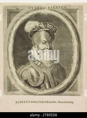 Mögliche Buchabbildung 94. BELGISCHES THEATER. ROBERT Dudley, Earl of Leicester, Baron of Denbigh Stockfoto