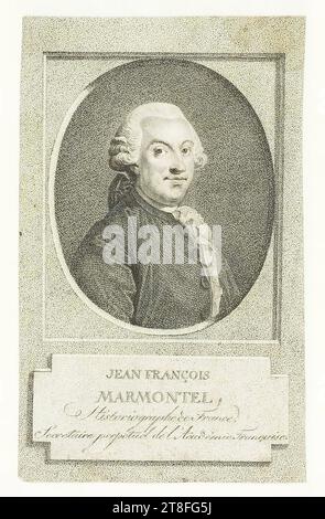 JEAN FRANCOIS, MARMONTEL, Historiograph von Frankreich, Ständiger Sekretär der Französischen Akademie Stockfoto