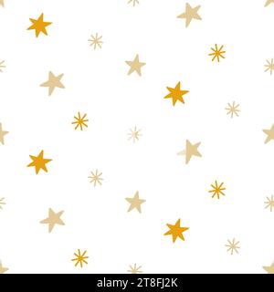 Weihnachtssterne Vektor Nahtlose Muster Hintergrund Stock Vektor