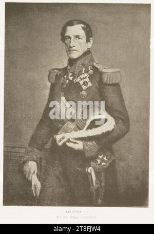 JEAN MALVAUX sc. LEOPOLD I., König der Belgier (1790-1865). Illustration aus: Die wissenschaftliche Bewegung in Belgien 1830 - 1905, Brüssel: Schepens, 1907-1908 Stockfoto