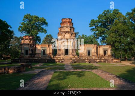 Prasat Kravan Hindu Tempel, der Vishnu 921 n. Chr. gewidmet ist, befindet sich im Angkor Komplex, Provinz Siem Reap, Kambodscha. Stockfoto