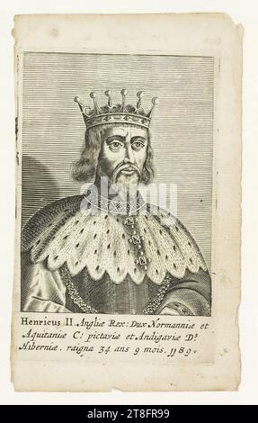 Heinrich II König von England: Duke of Normandie und Aquitaine C: Pictavie and Andigavie D9., Hibernia, Raigna 34 Jahre 9 Monate. Jj89 Stockfoto