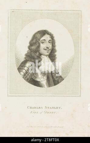 CHARLES STANLEY, EARL OF DERBY. Pub. Mai. 1806. Von J. Scott, Nr. 442. Strang Stockfoto