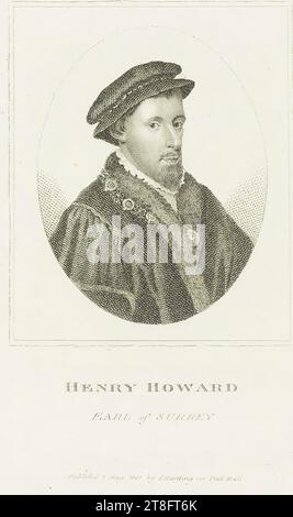 HENRY HOWARD, EARL OF SURREY. Veröffentlicht am 2. Mai 1801 von S. Harding 127 Pall Mall Stockfoto